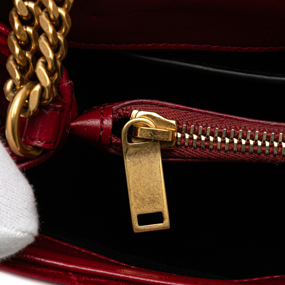 Pre-Loved Saint Laurent Small Velvet Monogram Matelasse LouLou Shoulder Bag - Picture 11 of 12